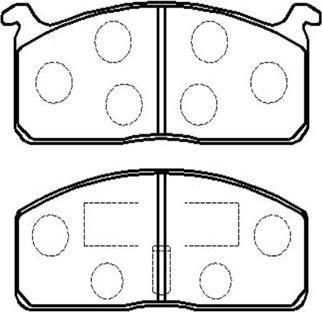 EBC Brakes 321 - Гальмівні колодки, дискові гальма avtolavka.club