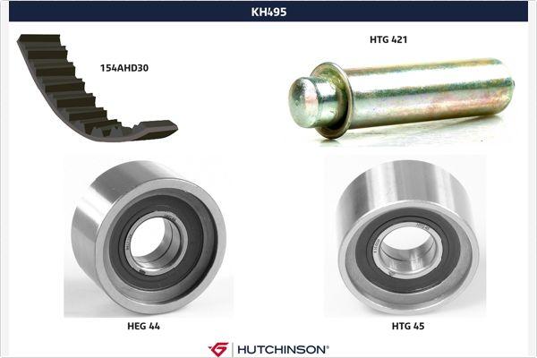 Hutchinson KH 495 - Комплект ременя ГРМ avtolavka.club