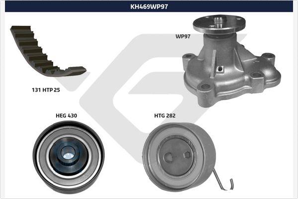 Hutchinson KH 469WP97 - Водяний насос + комплект зубчатого ременя avtolavka.club