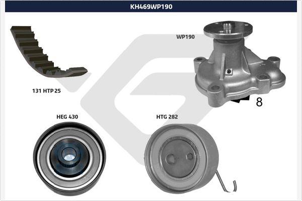 Hutchinson KH 469WP190 - Водяний насос + комплект зубчатого ременя avtolavka.club