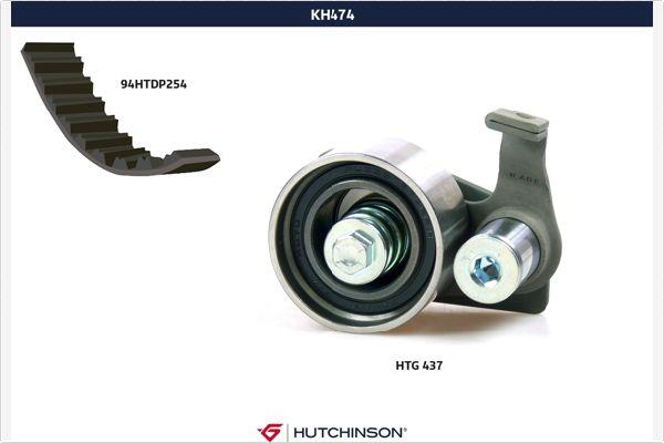 Hutchinson KH 474 - Комплект ременя ГРМ avtolavka.club