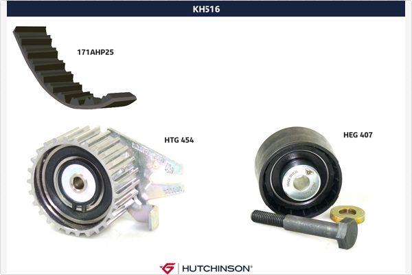 Hutchinson KH 516 - Комплект ременя ГРМ avtolavka.club