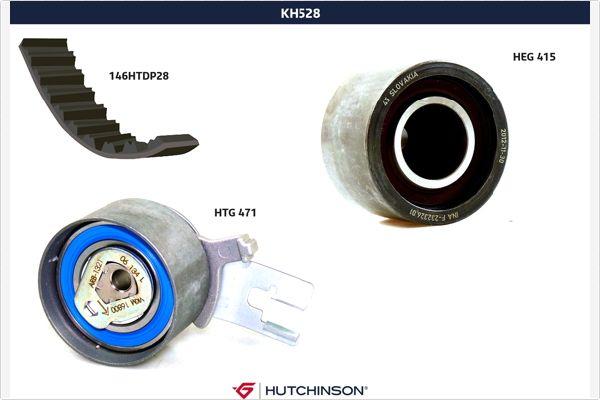 Hutchinson KH 528 - Комплект ременя ГРМ avtolavka.club