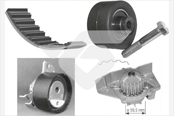 Hutchinson KH 142WP27 - Водяний насос + комплект зубчатого ременя avtolavka.club