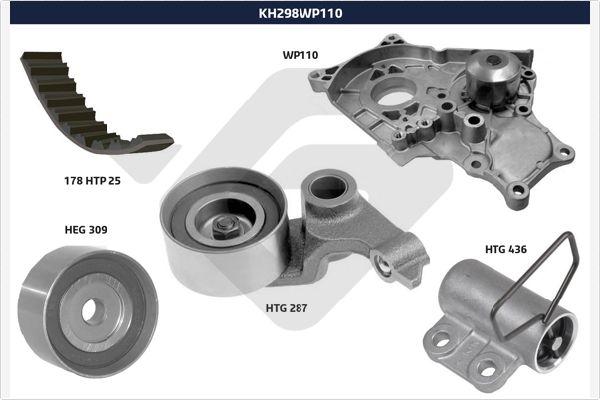 Hutchinson KH 298WP110 - Водяний насос + комплект зубчатого ременя avtolavka.club