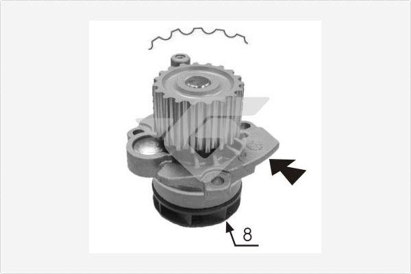 Hutchinson WP0056V - Водяний насос avtolavka.club