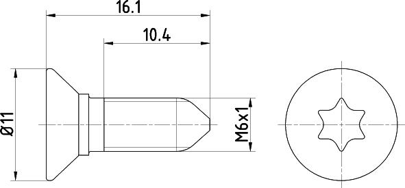 Hyundai 1220306167K - Болт, диск гальмівного механізму avtolavka.club