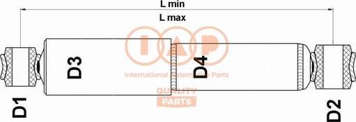 IAP QUALITY PARTS 504-09013G - Амортизатор avtolavka.club