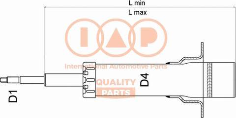 IAP QUALITY PARTS 504-06060U - Амортизатор avtolavka.club