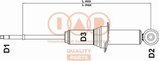 IAP QUALITY PARTS 504-06061U - Амортизатор avtolavka.club