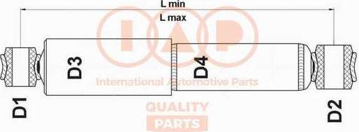 IAP QUALITY PARTS 504-02013 - Амортизатор avtolavka.club