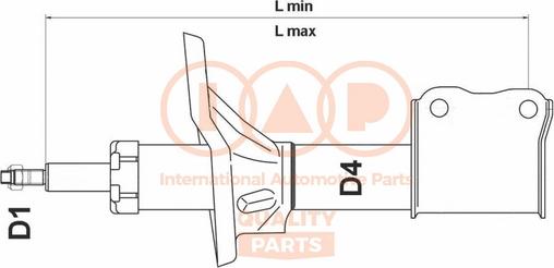 IAP QUALITY PARTS 504-11112 - Амортизатор avtolavka.club