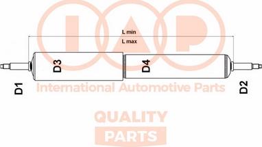 IAP QUALITY PARTS 504-13030H - Амортизатор avtolavka.club