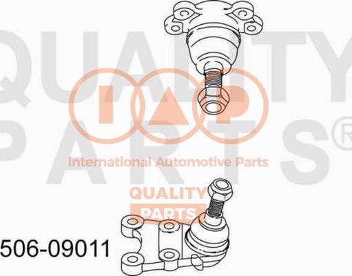 IAP QUALITY PARTS 506-09011 - Шарова опора, несучий / направляючий шарнір avtolavka.club