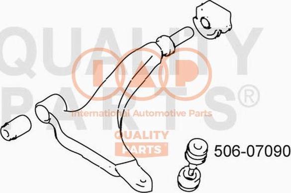 IAP QUALITY PARTS 506-07090 - Шарова опора, несучий / направляючий шарнір avtolavka.club