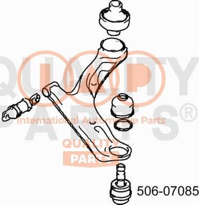 IAP QUALITY PARTS 506-07085 - Шарова опора, несучий / направляючий шарнір avtolavka.club