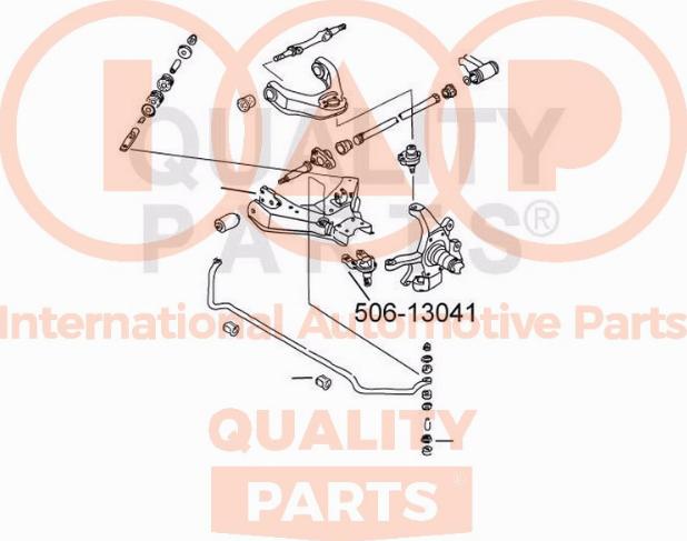 IAP QUALITY PARTS 506-13041 - Шарова опора, несучий / направляючий шарнір avtolavka.club