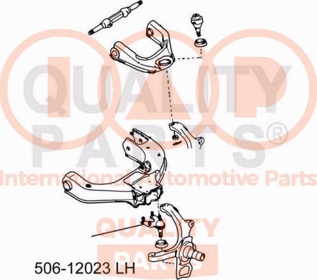 IAP QUALITY PARTS 506-12023 - Шарова опора, несучий / направляючий шарнір avtolavka.club