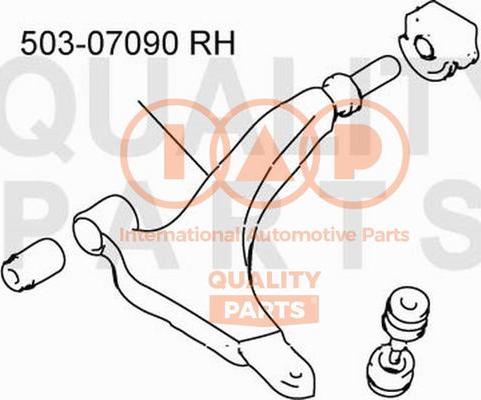 IAP QUALITY PARTS 503-07090 - Важіль незалежної підвіски колеса avtolavka.club