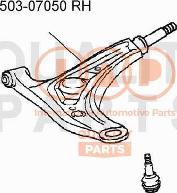 IAP QUALITY PARTS 503-07050 - Важіль незалежної підвіски колеса avtolavka.club