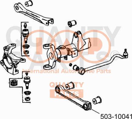 IAP QUALITY PARTS 503-10041 - Важіль незалежної підвіски колеса avtolavka.club