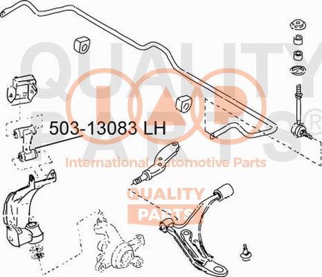 IAP QUALITY PARTS 503-13083 - Важіль незалежної підвіски колеса avtolavka.club