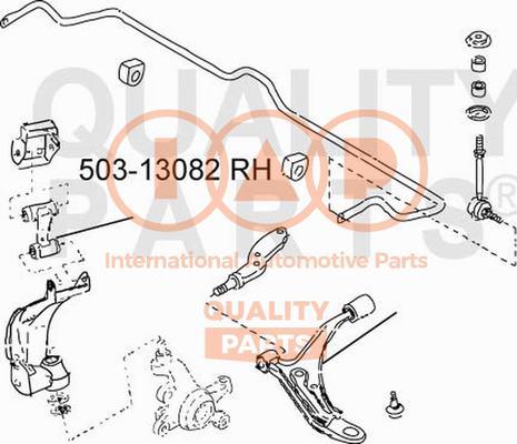 IAP QUALITY PARTS 503-13082 - Важіль незалежної підвіски колеса avtolavka.club