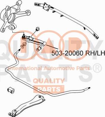 IAP QUALITY PARTS 503-20060 - Важіль незалежної підвіски колеса avtolavka.club