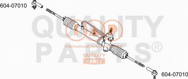 IAP QUALITY PARTS 604-07010 - Наконечник рульової тяги, кульовий шарнір avtolavka.club