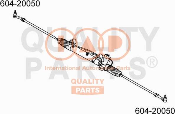 IAP QUALITY PARTS 604-20050 - Наконечник рульової тяги, кульовий шарнір avtolavka.club