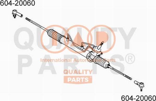 IAP QUALITY PARTS 604-20060 - Наконечник рульової тяги, кульовий шарнір avtolavka.club