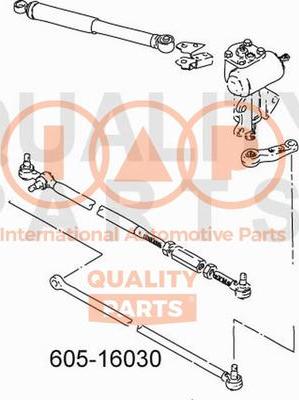 IAP QUALITY PARTS 605-16030 - Поперечна рульова тяга avtolavka.club