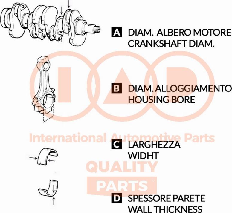 IAP QUALITY PARTS 106-18032 - Дистанційна шайба, колінчастий вал avtolavka.club