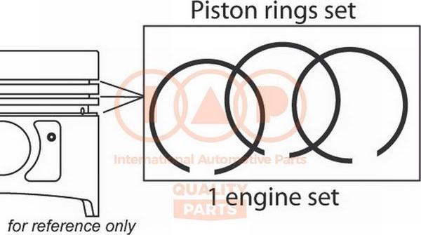 IAP QUALITY PARTS 102-13220 - Комплект поршневих кілець avtolavka.club