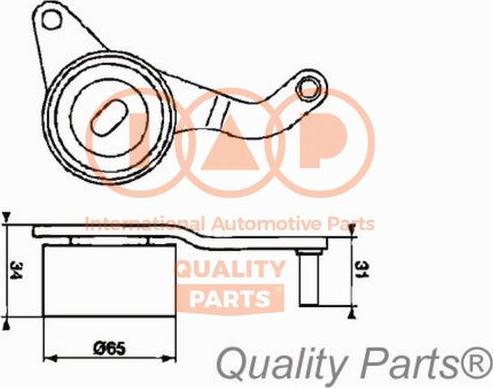 IAP QUALITY PARTS 12709032 - Натяжна ролик, ремінь ГРМ avtolavka.club