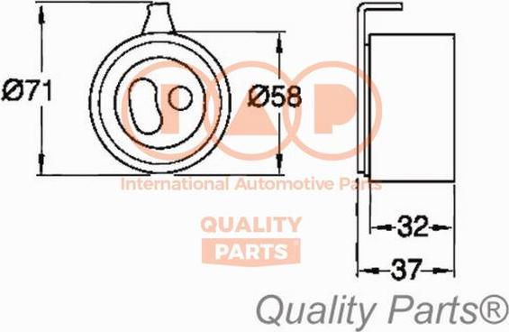 IAP QUALITY PARTS 12704030 - Натяжна ролик, ремінь ГРМ avtolavka.club