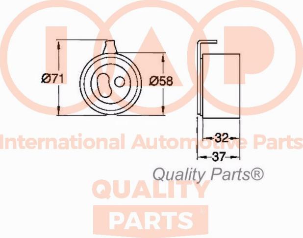 IAP QUALITY PARTS 12704030 - Натяжна ролик, ремінь ГРМ avtolavka.club