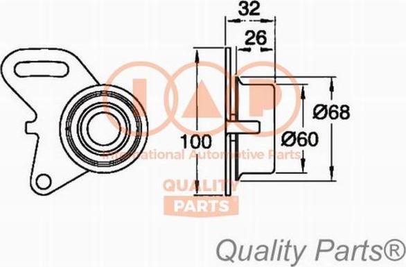 IAP QUALITY PARTS 127-07029 - Натяжна ролик, ремінь ГРМ avtolavka.club