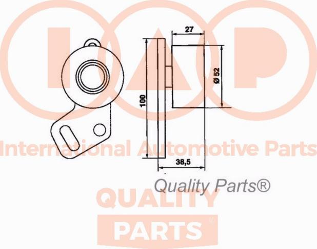 IAP QUALITY PARTS 127-15010 - Натяжна ролик, ремінь ГРМ avtolavka.club