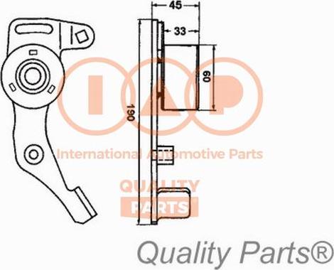 IAP QUALITY PARTS 12716051 - Натяжна ролик, ремінь ГРМ avtolavka.club