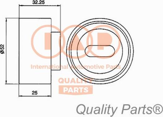 IAP QUALITY PARTS 127-11010 - Натяжна ролик, ремінь ГРМ avtolavka.club