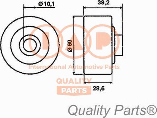 IAP QUALITY PARTS 12713093 - Натяжна ролик, ремінь ГРМ avtolavka.club