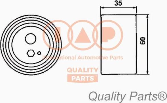 IAP QUALITY PARTS 127-13050 - Натяжна ролик, ремінь ГРМ avtolavka.club