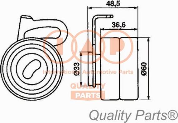 IAP QUALITY PARTS 127-13030 - Натяжна ролик, ремінь ГРМ avtolavka.club