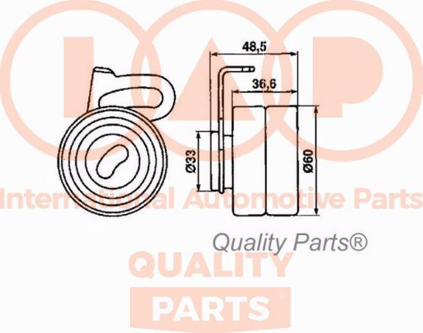 IAP QUALITY PARTS 127-13030 - Натяжна ролик, ремінь ГРМ avtolavka.club