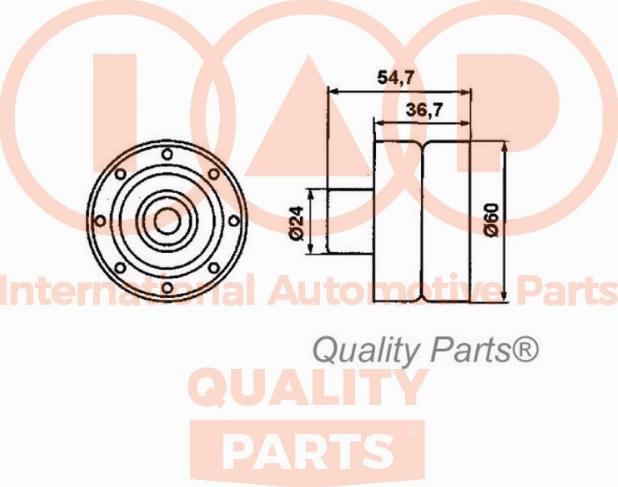 IAP QUALITY PARTS 127-13031 - Натяжна ролик, ремінь ГРМ avtolavka.club