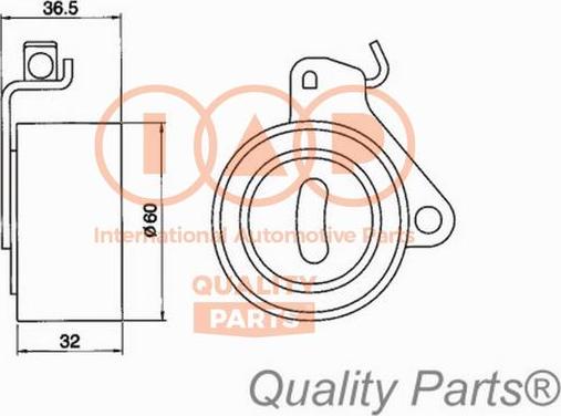 IAP QUALITY PARTS 12712040 - Натяжна ролик, ремінь ГРМ avtolavka.club