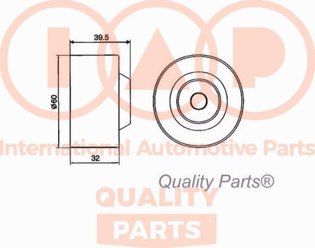 IAP QUALITY PARTS 127-12082 - Натяжна ролик, ремінь ГРМ avtolavka.club