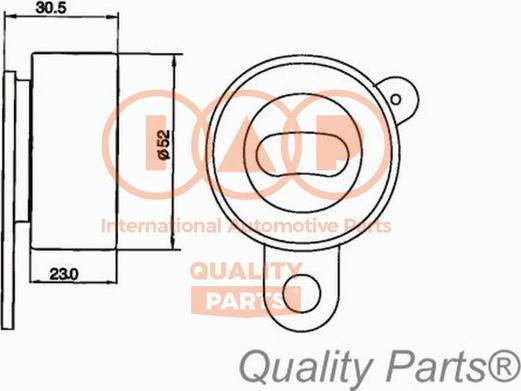 IAP QUALITY PARTS 127-17094 - Натяжна ролик, ремінь ГРМ avtolavka.club