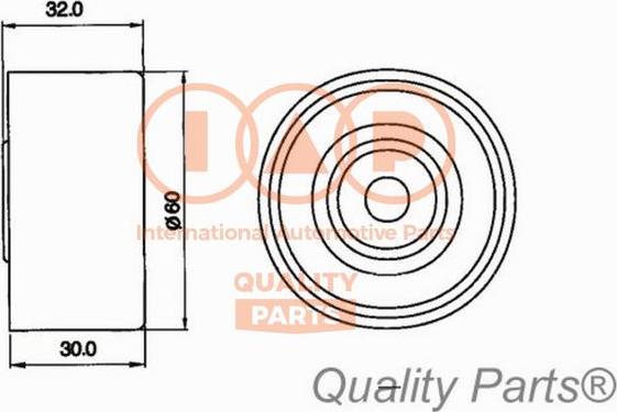 IAP QUALITY PARTS 12721041 - Натяжна ролик, ремінь ГРМ avtolavka.club